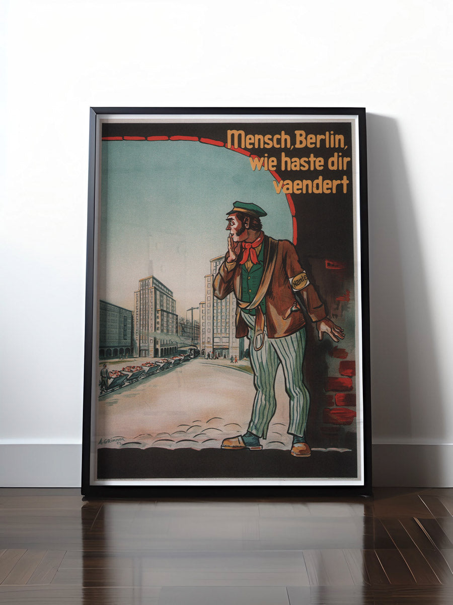 HISTORISCHES POSTER (A4 | A3 | A2 | A1) • DDR: MENSCH BERLIN