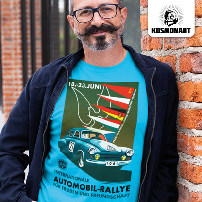 DDR Ostalgie Shirt Unisex • INTERNATIONALE RALLYE WARTBURG 1961 (ORIGINAL-PLAKAT)