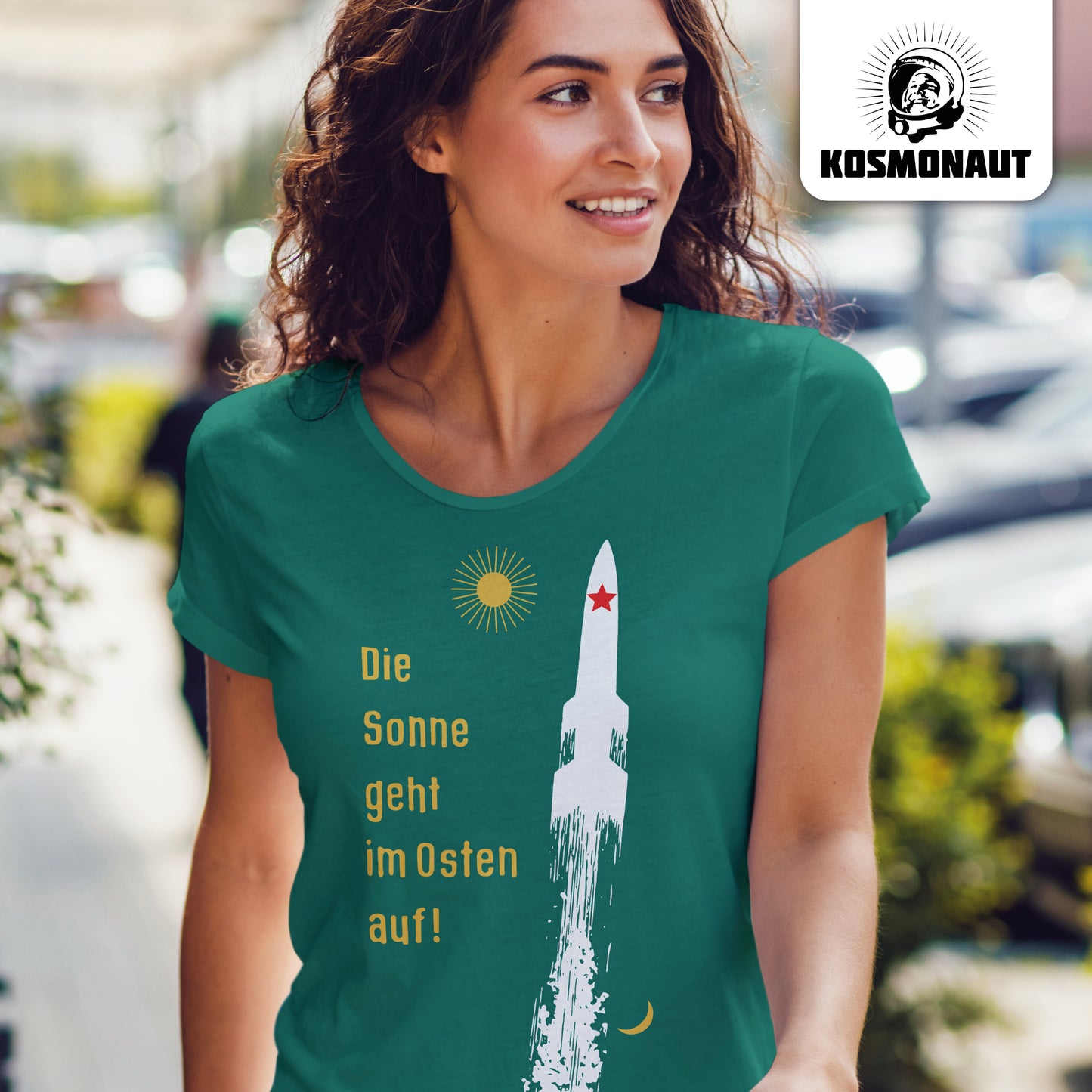 DDR Ostalgie Shirt Mädels • DIE SONNE GEHT IM OSTEN AUF - ORIGINAL-PLAKAT