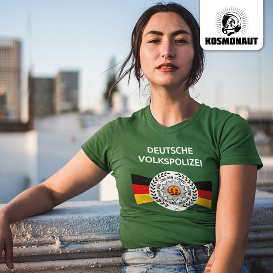 DDR Ostalgie Shirt Unisex • DEUTSCHE VOLKSPOLIZEI - ORIGINAL WIMPEL